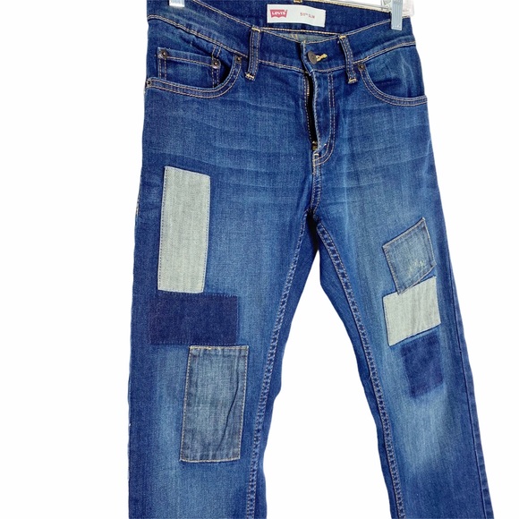 Levi’s 511 Slim Patchwork Jeans Size 27 x 27 - Picture 2 of 10